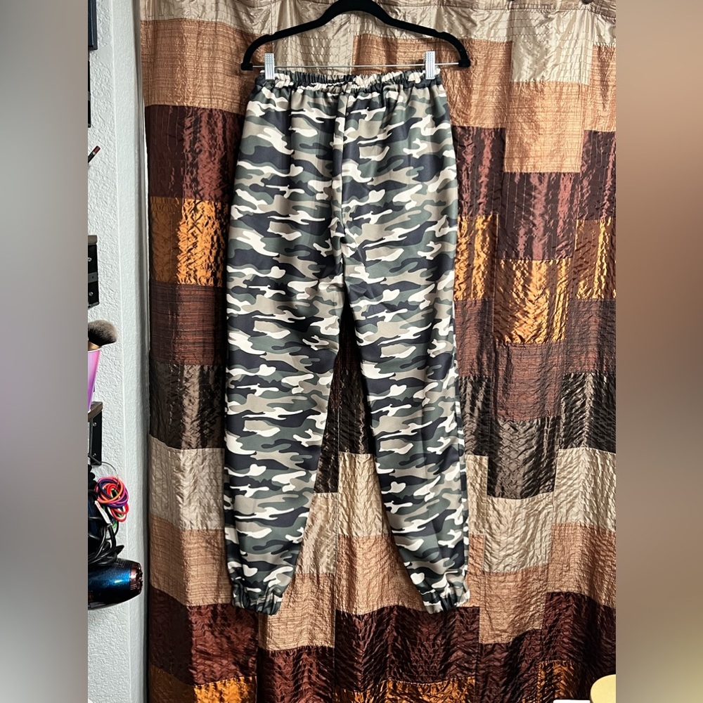 Army Print Green & Cream Pants
